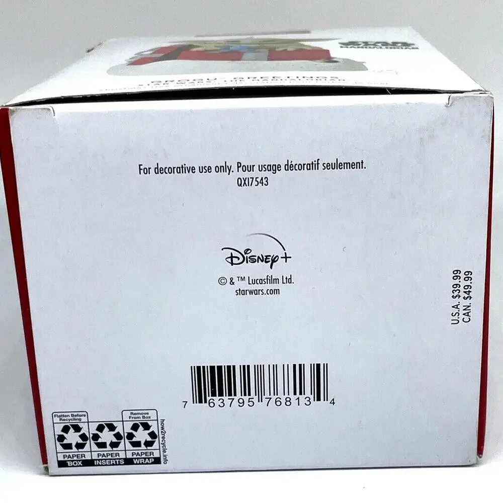 Hallmark Star‎ Wars Grogu Greetings Christmas Ornament Sound Motion 2022